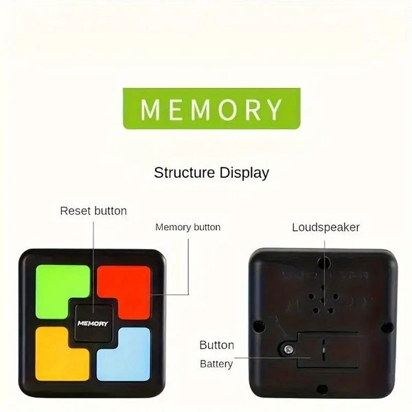 Ultimate Memory Master Handheld Electronic Brain Teaser Game Console Carousel 7