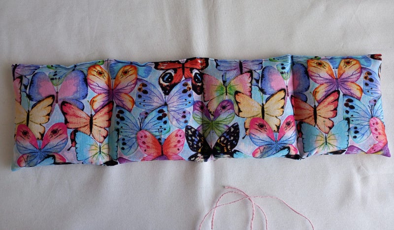 WHEAT BAG - 4 sections Long - Butterflies Carousel 3