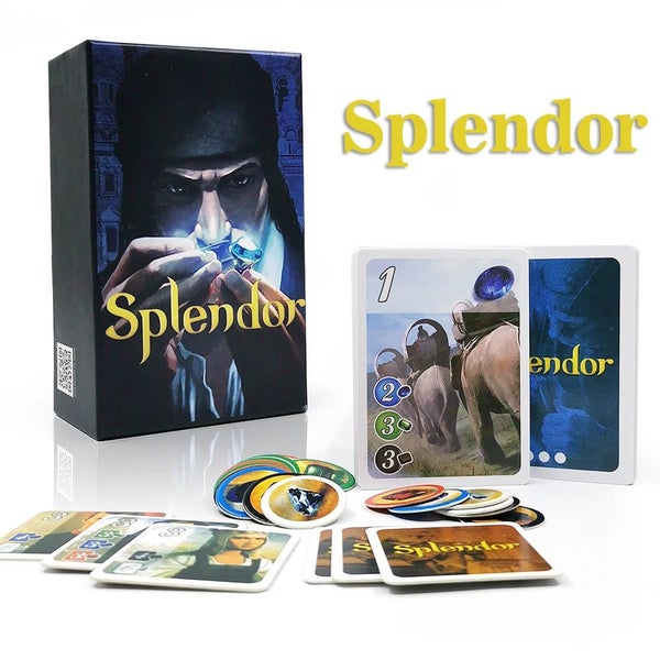 English Spanish version Splendor Family .Strategy . 2 to 4 players Board Game Carousel 2