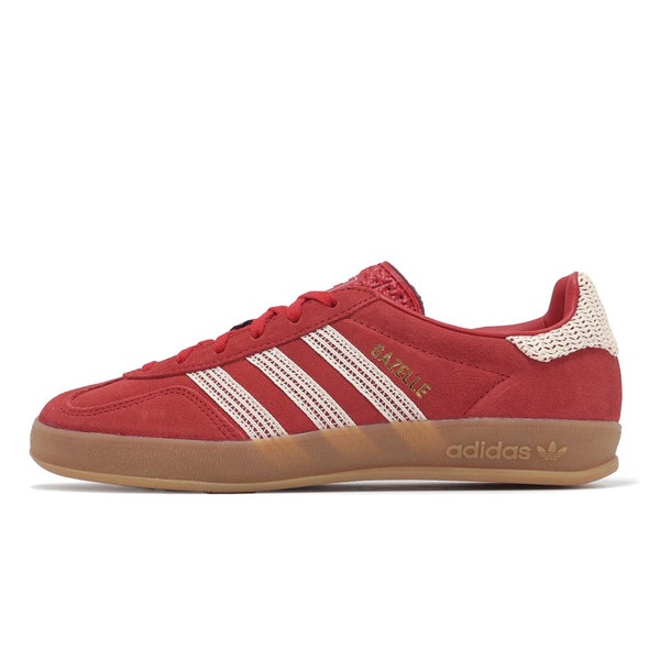 adidas Originals Gazelle Indoor W Red Beige Gum Women T-Toe Casual Shoes JI2756 Carousel 1