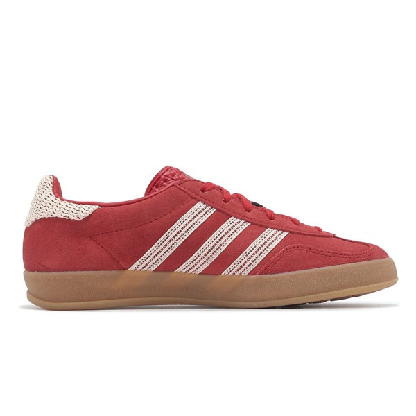 adidas Originals Gazelle Indoor W Red Beige Gum Women T-Toe Casual Shoes JI2756 Carousel 2
