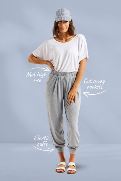 Betty Basics Paris Pants Grey Marle Carousel 2