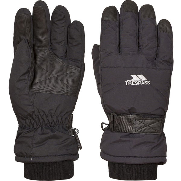 Trespass Adults Gohan Skiing Snowboarding Gloves - Black Carousel 1