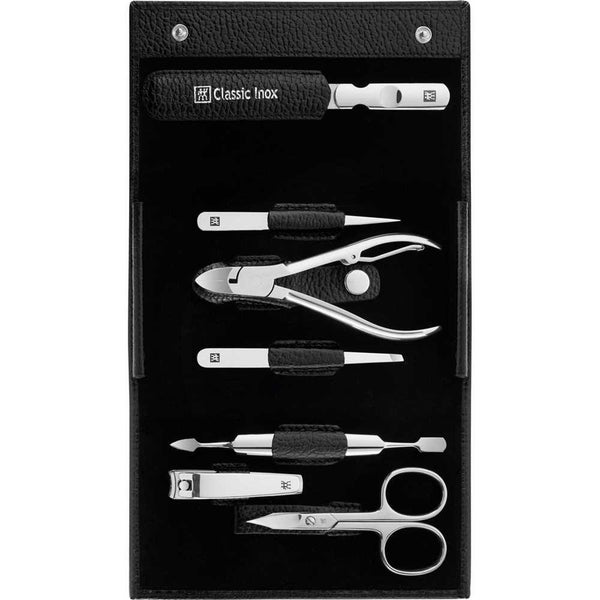 Zwilling Classic Inox Manicure Set w / Leather Case 7pce Carousel 1