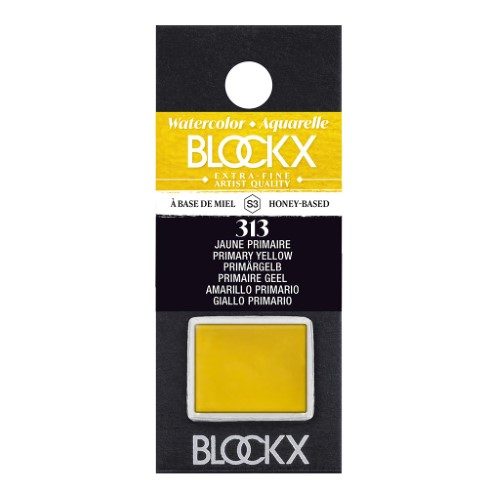 BLOCKX Watercolour Half Pan S3 313 Primary Yellow Carousel 1