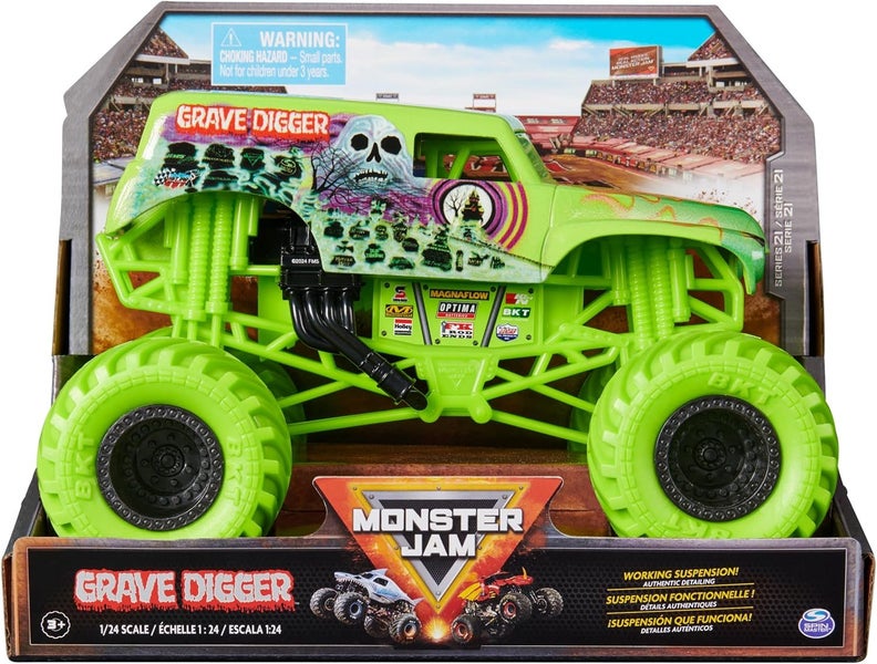 Monster Jam 1:24 Scale Series 21: Grave Digger Monster Truck Carousel 1