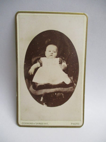 NZPS 5668 - Vintage Cabinet Card - Unknown Baby - Coxhead & Sargent Timaru Carousel 1