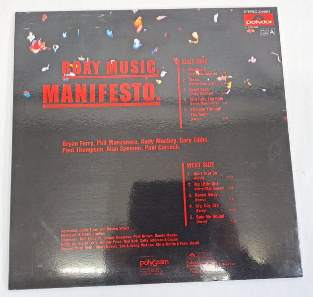 Roxy Music, Manifesto LP Carousel 2