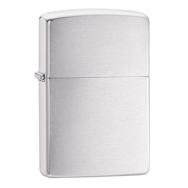 Zippo Lighter - Brushed Finish Chrome Carousel 1