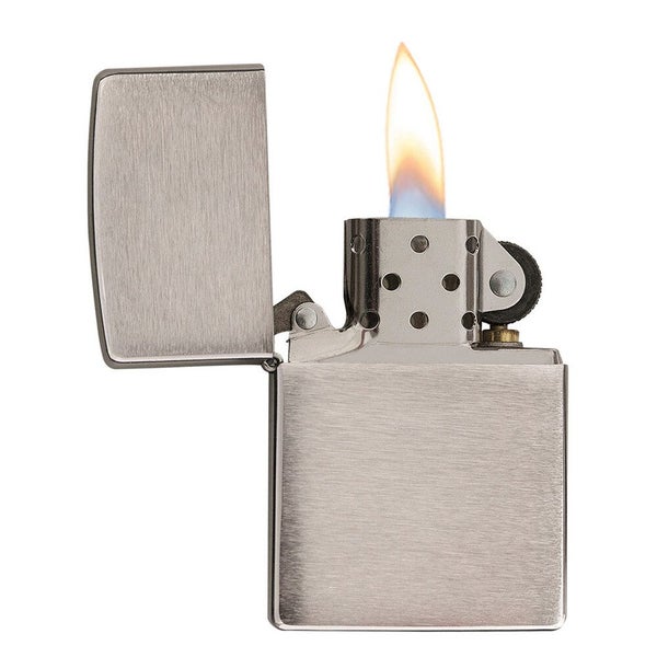 Zippo Lighter - Brushed Finish Chrome Carousel 2
