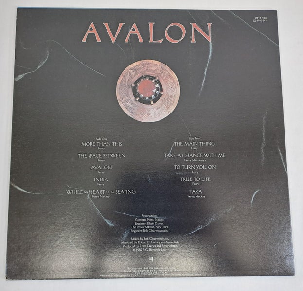 Roxy Music, Avalon (1982 Original) LP Carousel 2