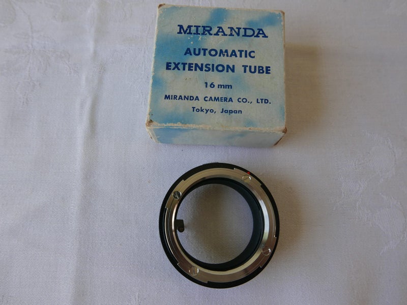 Miranda 35mm Camera 16mm automatic extension tube #3 Carousel 1