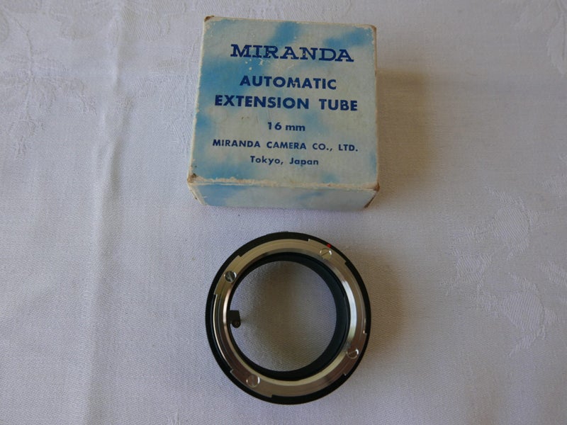 Miranda 35mm Camera 16mm automatic extension tube #3 Carousel 2