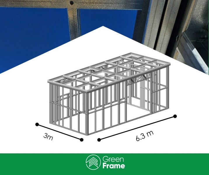 6 x 3 Sleepout steel framing Carousel 1