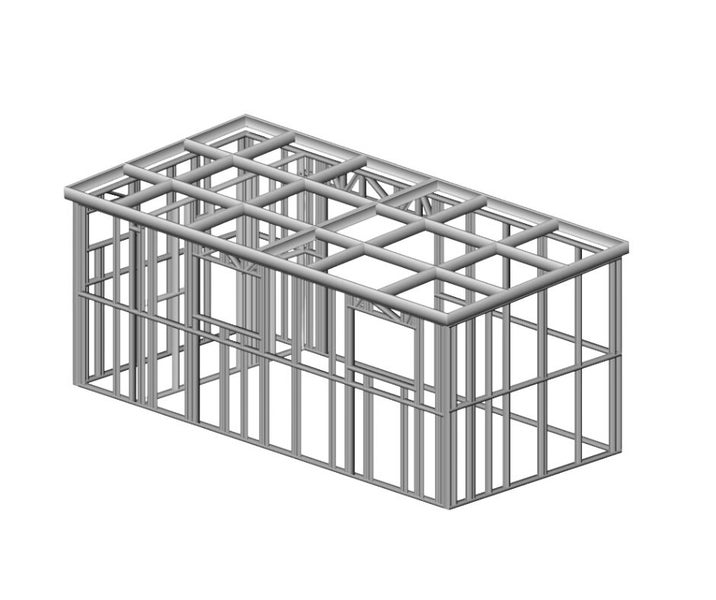 6 x 3 Sleepout steel framing Carousel 5