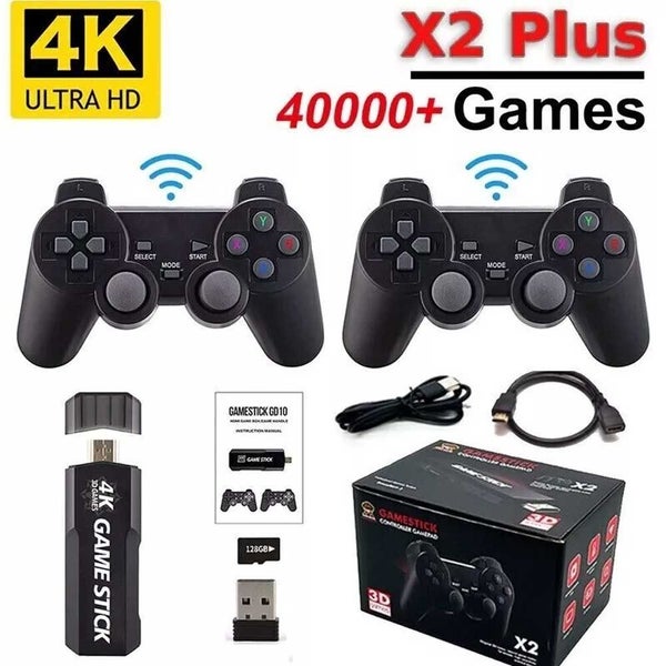 40000+ 4K HDMI 128GB Retro Game Stick Console 2X Wireless Controller Games Carousel 1