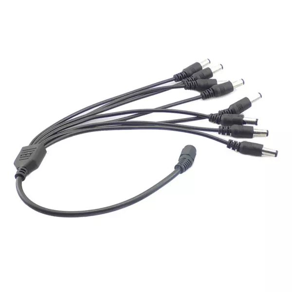12V DC Power Splitter Plug For 1F To 2 3 4 5 6 8M CCTV Cables Carousel 1
