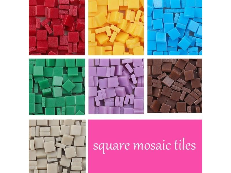 13g Mini 5x5mm Mosaic Tiles Solid Color Resin Mosaic Tiles DIY Mosaic Making Carousel 2