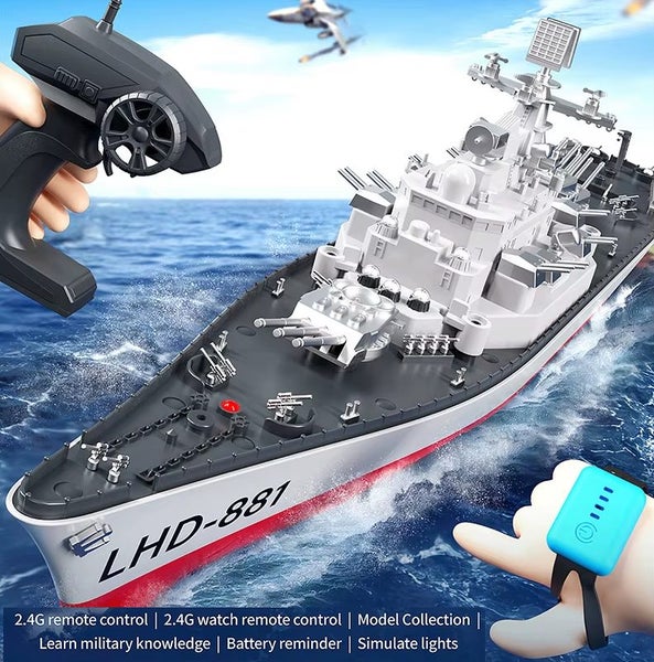 60cm Large RC Battleship BoatToy Watch Model Simulation 1:39062982324174083114