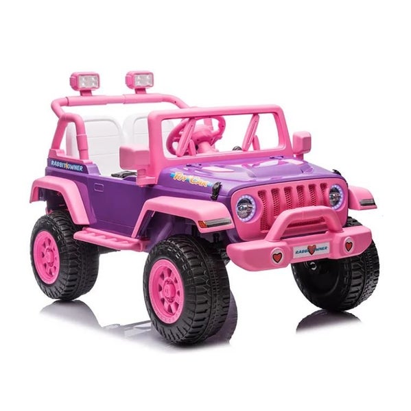 Kids Electric Ride On Jeep Pink J-MB3026-P Carousel 2
