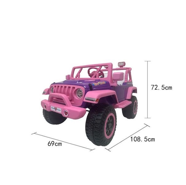 Kids Electric Ride On Jeep Pink J-MB3026-P Carousel 3