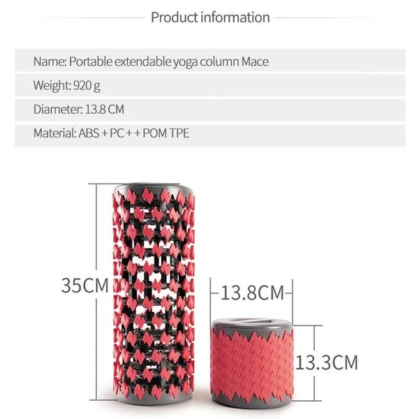 NNETM Roller Yoga Foam Massage Fitness (Red) Carousel 2