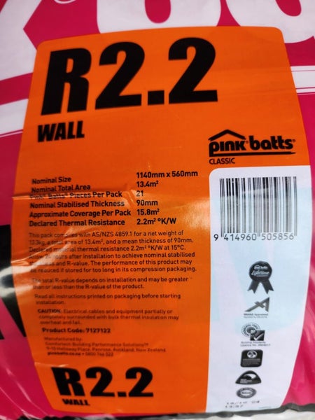 Wall Insulation Pink Batts R2.2 Carousel 3