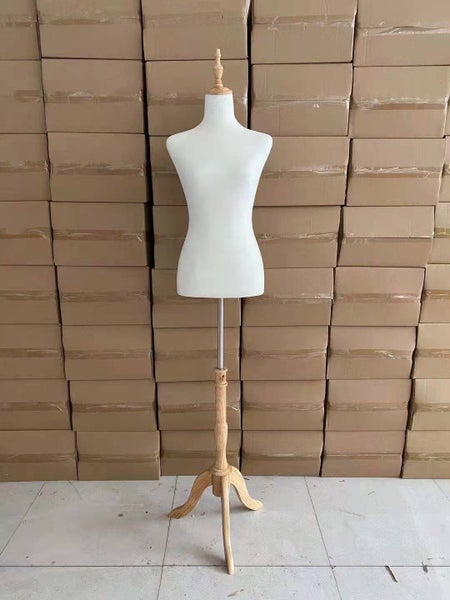 White Female Half-Body Mannequin with Stand Carousel 1