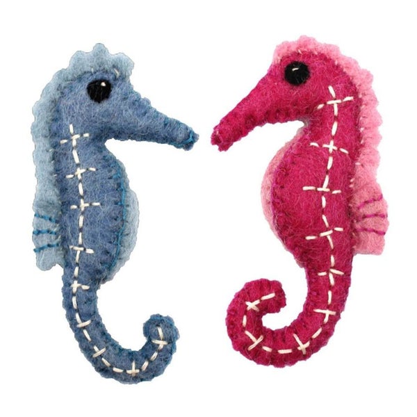 Papoose Felt Seahorse Set 2pc Carousel 1