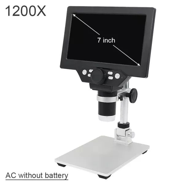 1600X 1200X 600X Digital Microscope USB Portable 9" 7" 4.3" LCD Video Soldering Carousel 1