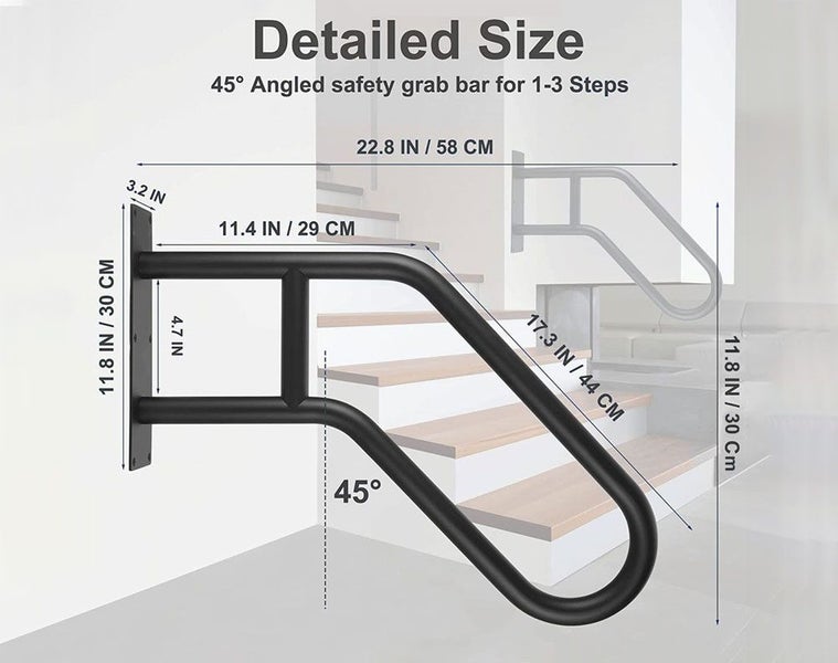 Handrail Outdoor Stairs Handrail Outdoor Black Carousel 9