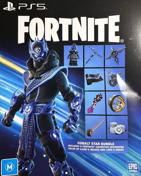 Fortnite Add on code (PS5) Cobalt Star Bundle(8 Fortnite Cosmetics)+1000 V-Bucks Carousel 1