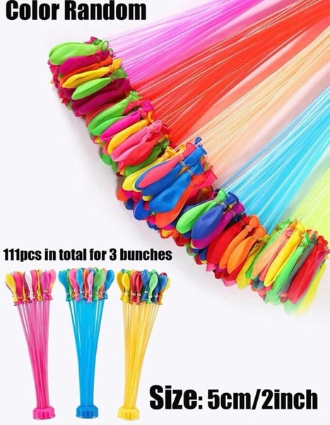 Water Balloons for Outdoor Summer Fun Self sealing 111pcs Carousel 1