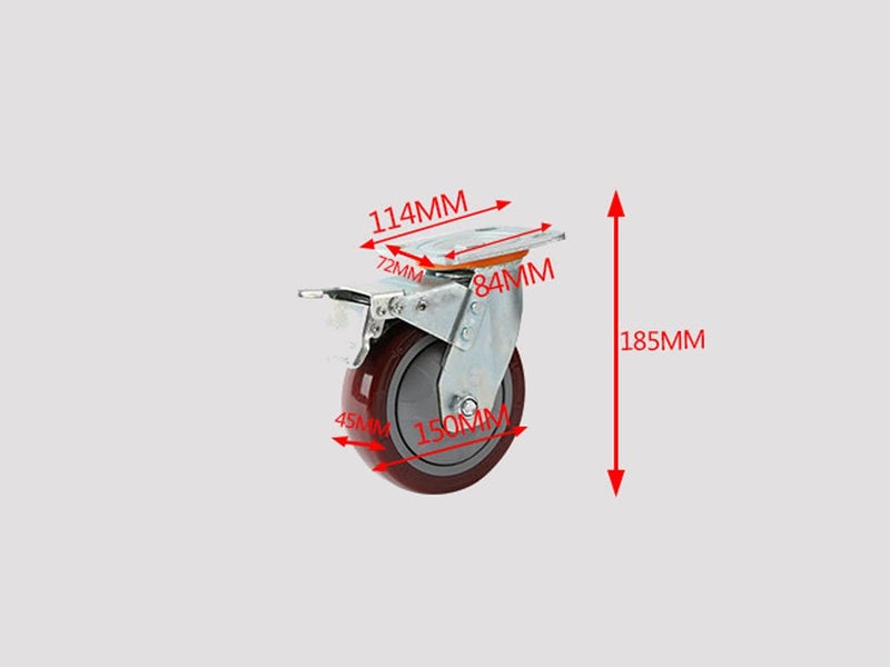 Heavy Duty Castor Wheels Set Carousel 6