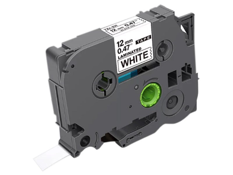 10 X 12mm Label Tape Replacements for Brother Label Maker Tape TZe-231 Carousel 8