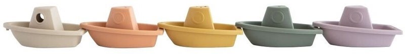 Mushie: Bath Boats - Rustic (Set of 5) Carousel 2
