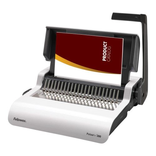 Fellowes Pulsar-E 300 Plastic Comb Binding Machine Carousel 1
