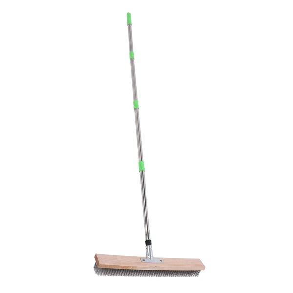 deck wire brush metal floor scrubber Stainless Steel Wire Broom Deck Scrub Brush Carousel 1