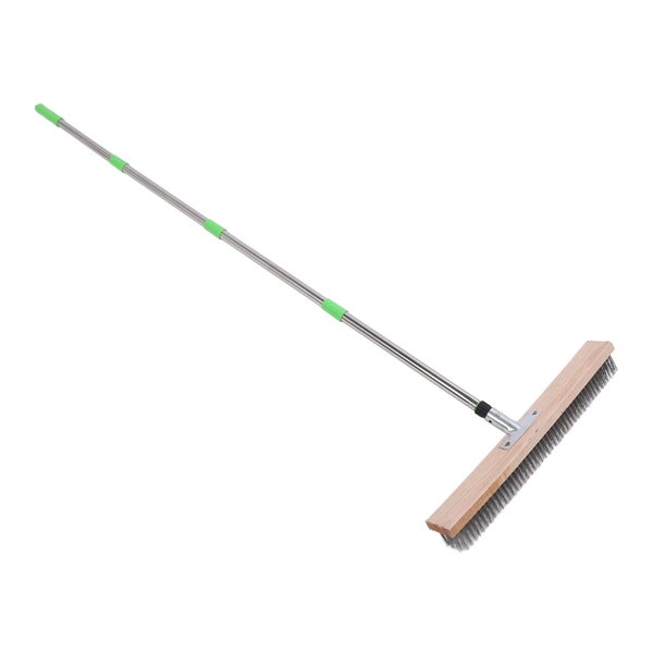 deck wire brush metal floor scrubber Stainless Steel Wire Broom Deck Scrub Brush Carousel 2