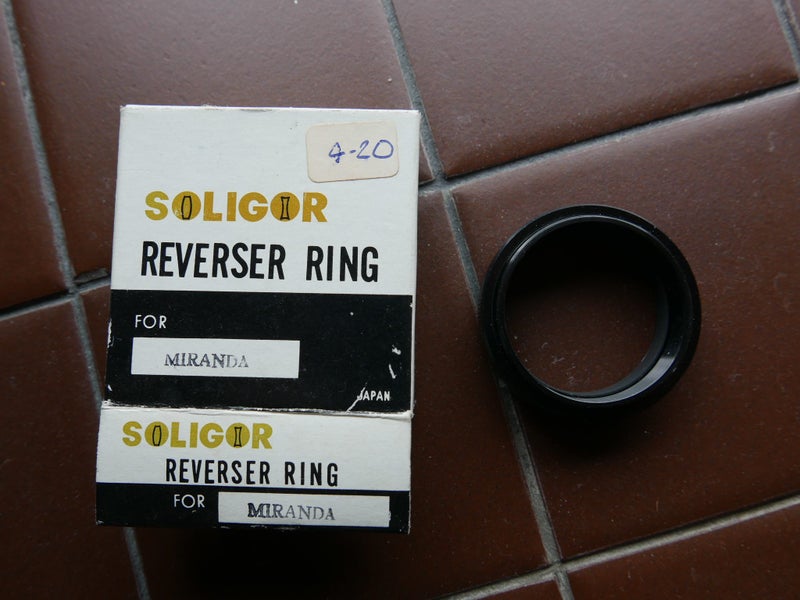 Miranda 35mm Film camera reversing ring for 46mm lens #2 Carousel 1