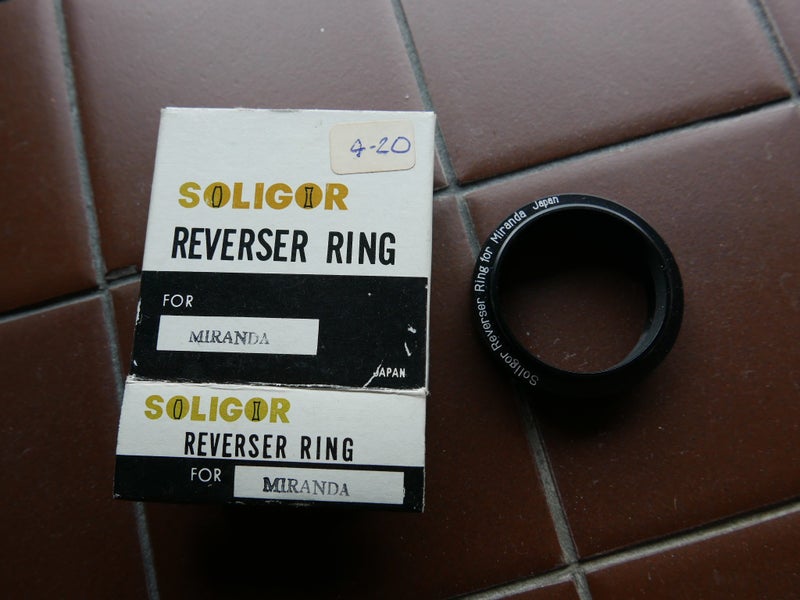Miranda 35mm Film camera reversing ring for 46mm lens #2 Carousel 2
