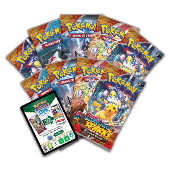 POKEMON TCG Scarlet & Violet Surging Sparks Elite Trainer Box Carousel 7