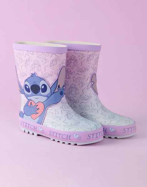 Disney Lilo & Stitch Purple Wellington Boots without Handles (Girls) Carousel 2