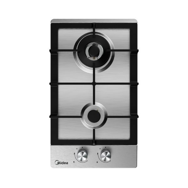 Midea 30cm 2 Burner Gas Hob Stainless Steel Carousel 1