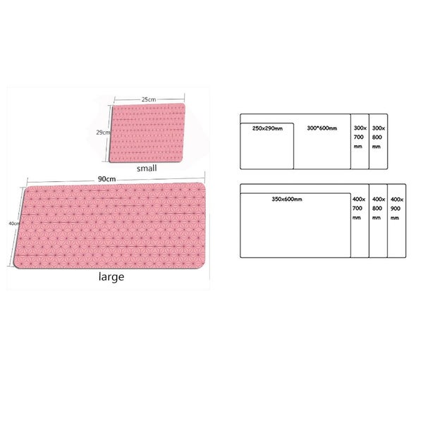 Mouse Pad Red Pink Minimalist Desk Gaming Laptop Desk Mats HOD Health & Home Carousel 2