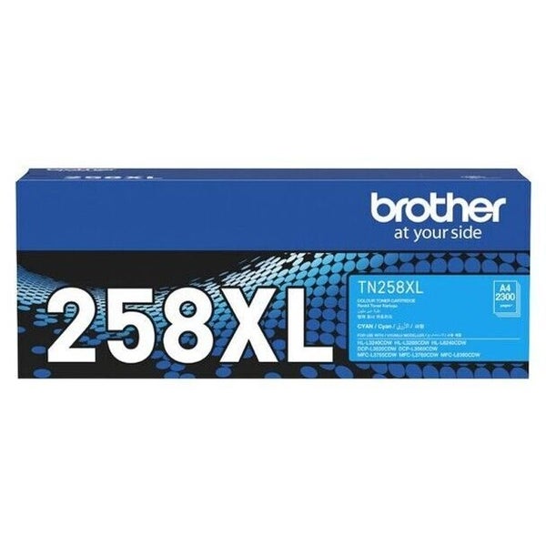 Brother TN258XL Cyan High Yield Ink Cartridge Toner TN-258XLC Genuine Original Carousel 1