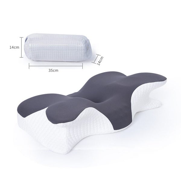 Ergonomic Memory Foam Neck Pillow for Sleep, Cervical Support for Side Sleepers Carousel 1