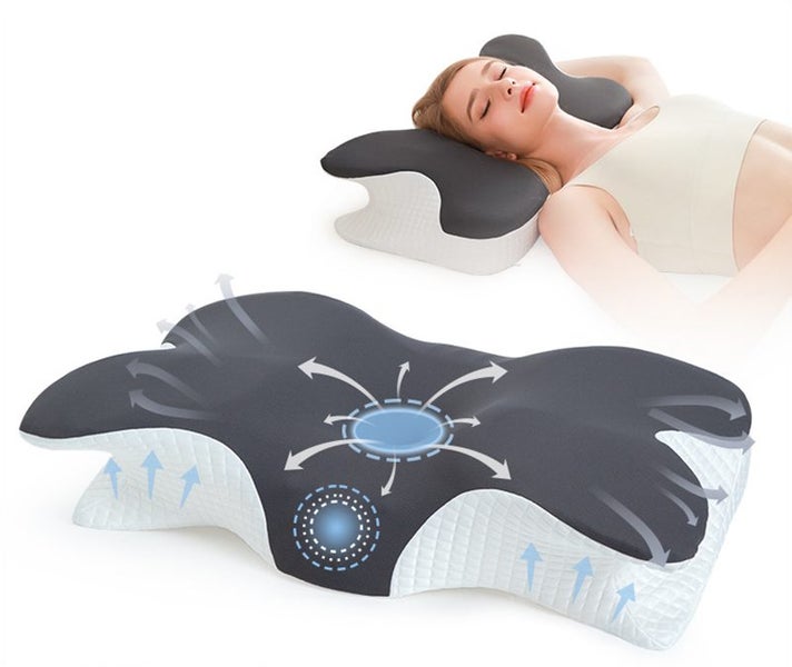 2PCS Ergonomic Memory Foam Neck Pillow for Side Sleepers Carousel 2