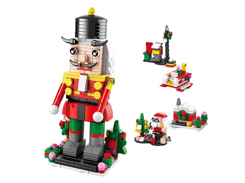 Christmas Building Block Advent Calendar 2025 Building Block Kit Xmas Gift Carousel 2