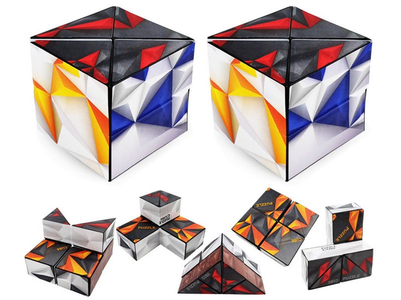 4Pcs Infinity Cube Fidget Toy Puzzle Cube for Anxiety Stress Relief Style1tyle2 Carousel 1